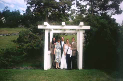 With Justin's family