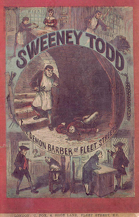 " Cover of Sweeney Todd, published by Charles Fox in 48 numbers.