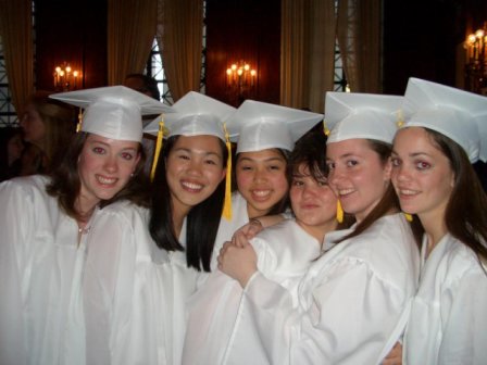 Meaghan, Me, Rachel, Carrie, Emily, Al at graduation