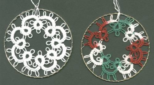 Ornaments From Jonni - USA 2002 MSN Groups Needle Tatting with Tatman