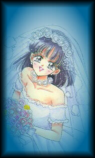 Hotaru in a wedding dress