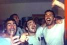 Salas, Maresca and Buffon singing
