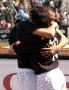 Alex and Trezeguet hugging