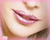 glittering lips