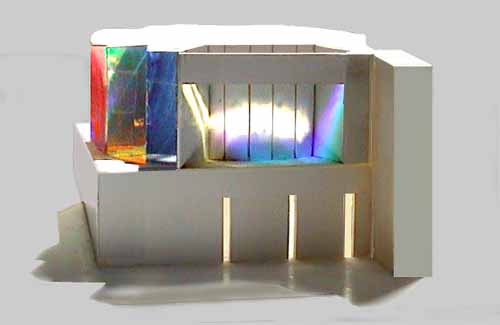 Light Space Cube as a light sculpture