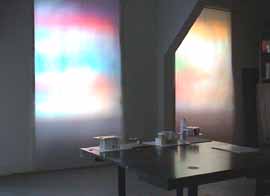 Changing images in the windows of the studio