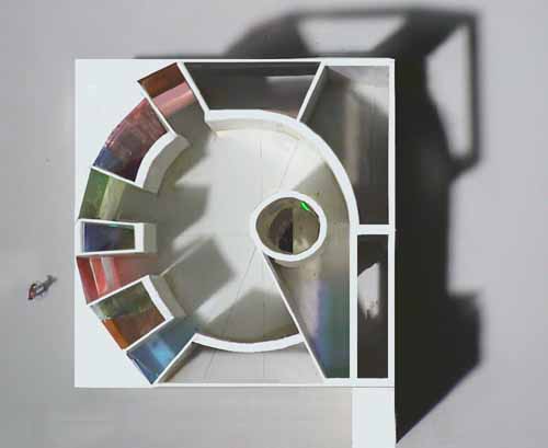 Light Space Cube as a light sculpture