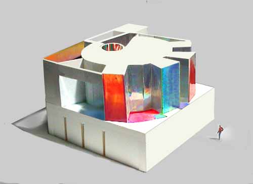Light Space Cube as a light sculpture