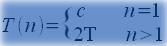 T(n)