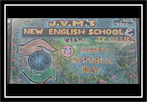 A chalkboard with text and images

Description automatically generated