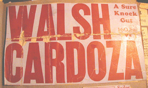 Old Fight Advertising Card
