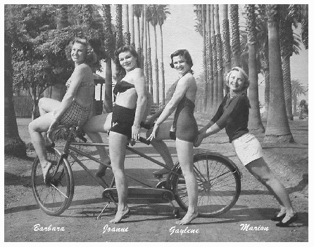 All the girls on our Shwin Tandum