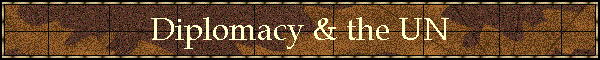 Diplomacy & the UN
