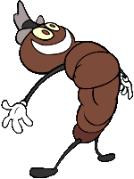 happy poo from george liquor show,&nbsp; (c) john k (spumco)