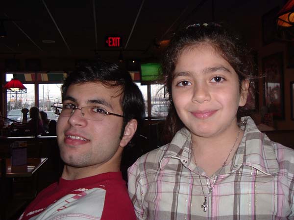 Me on the left and my cousin on the right