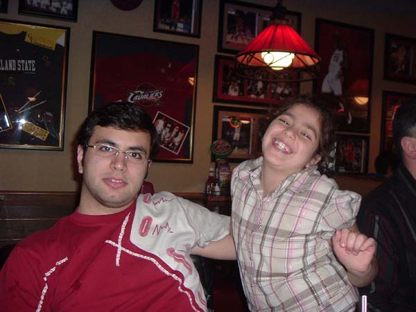 Me on the left and my cousin on the right