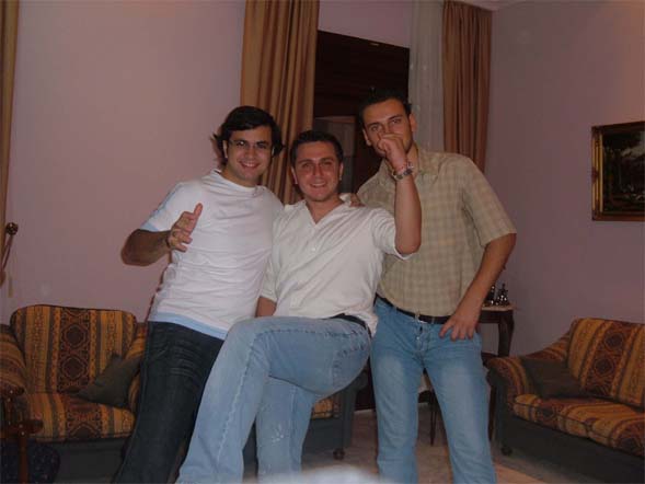 Me on the left, Pierre in the middle, and Abod on the right