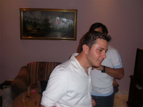 Pierre and me behind him