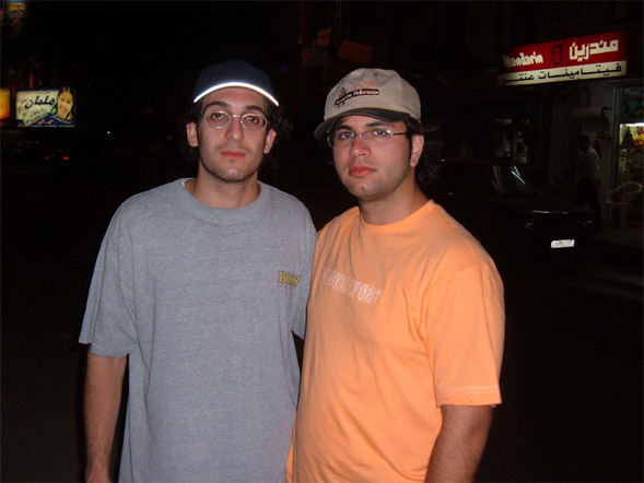 Loai on the left and me on the right
