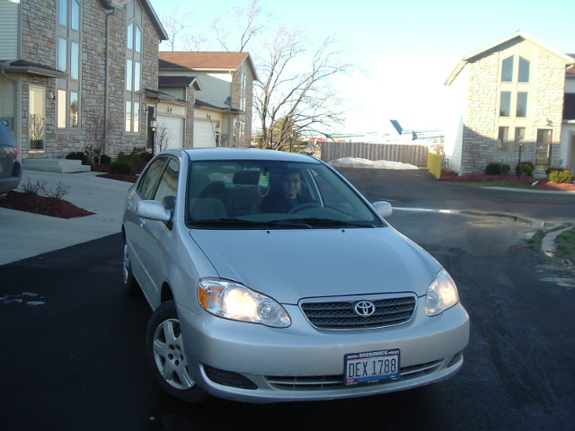 Me driving my car