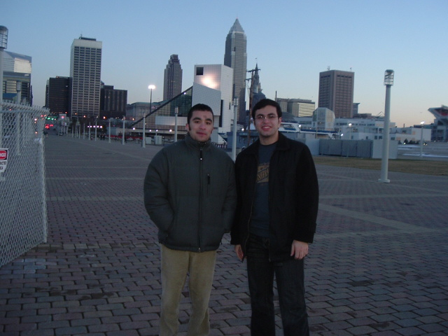 Me on the right and my cousin George Hayek on the left