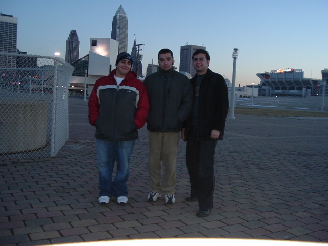 Me on the right and my cousin Ray Chahoud on the left and George Hayek in the middle