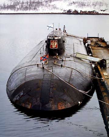 K-141 Kursk in Severodvinsk Shipyard