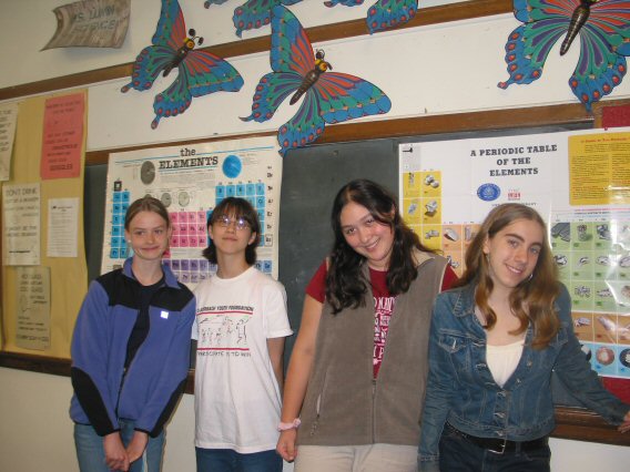 Elena, Eriko, Nikki, Kayla