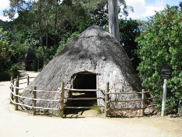 Traditional Maori Village Hut
