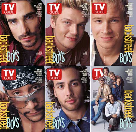 Backstreet Boys TV Guide Collector's Covers Complete Set of 5, May 26-June 2001 Backstreet Boys TV Guide Collector's Covers Complete Set of 5, May 26-June 2001