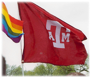 Gig 'em Aggies!  (At the 1993 March on Washington)