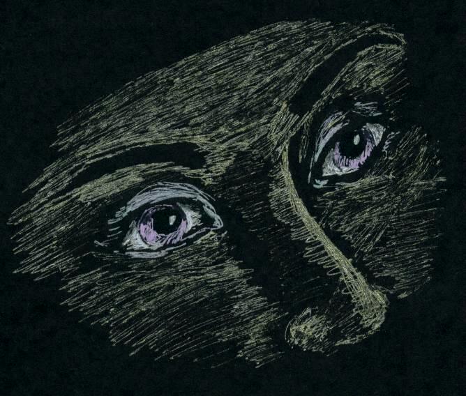 EYES/ gel pen