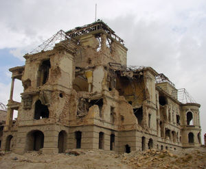 Dar-ul-Aman palace in Kabul Kabul destryoed by Jehadi fundamentalists