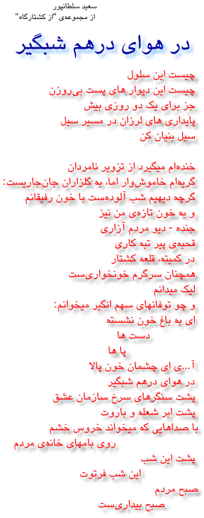 Poem by Saeed Sultanpur