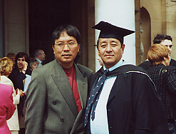 My picture with a friend from Nepal at Hull University Convertion July 2000