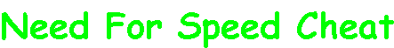 [Need for Speed Cheat Zone Banner]