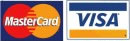 We accept Visa and Mastercard.