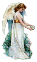 Angel with flowers
