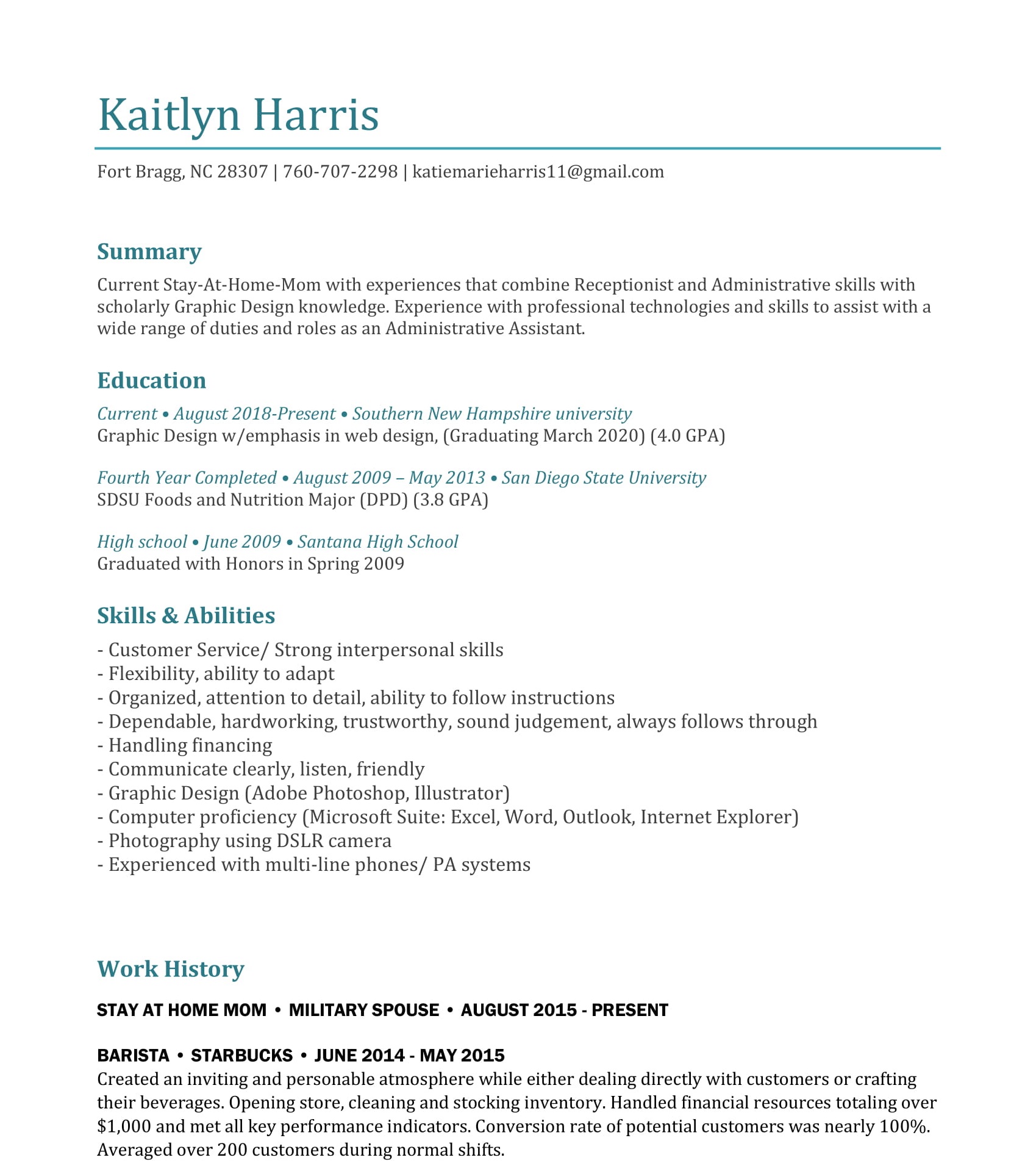 resume