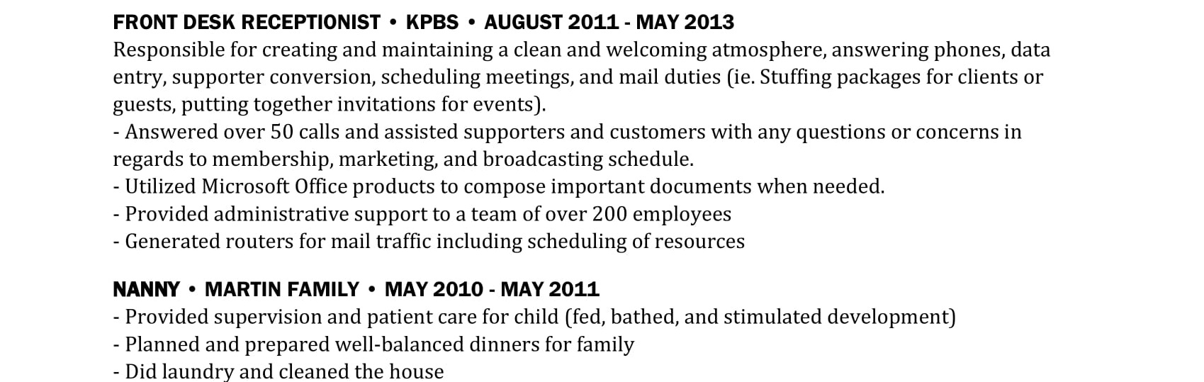 resume