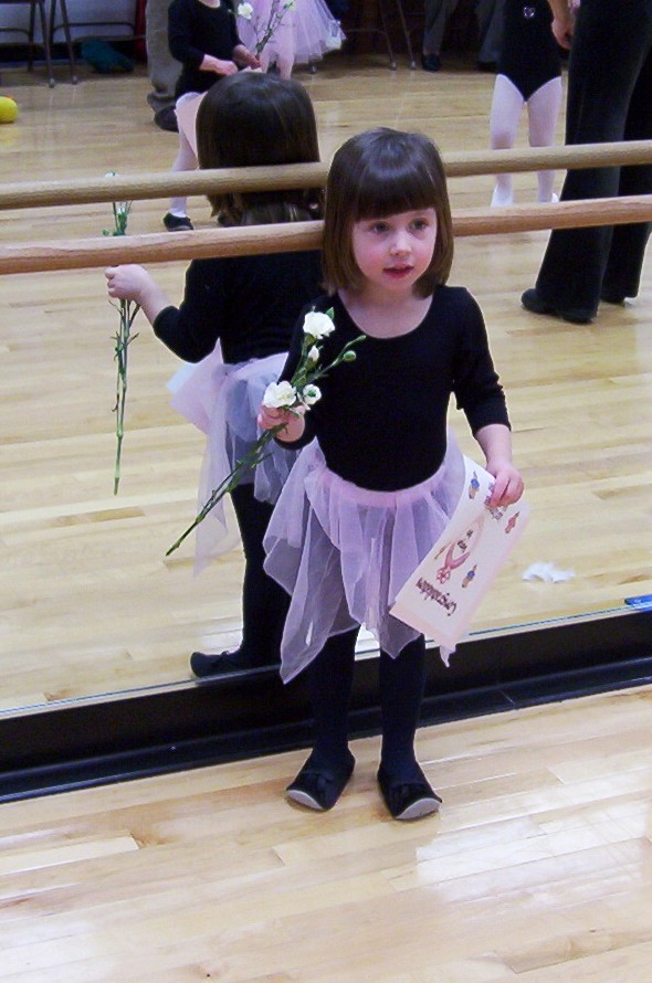 Certificate & flower in hand!&nbsp; Bravo!
