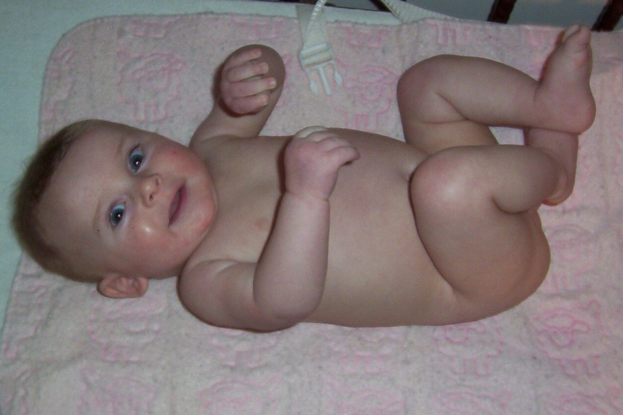 Caleb 5 months after bath
