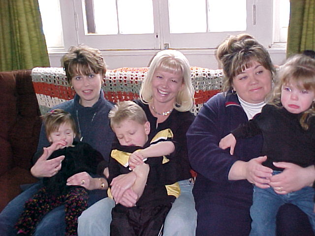 What a site!&nbsp; Me & Morgan, Stephanie & Julian, Michelle - Steph's friend - & Allison.