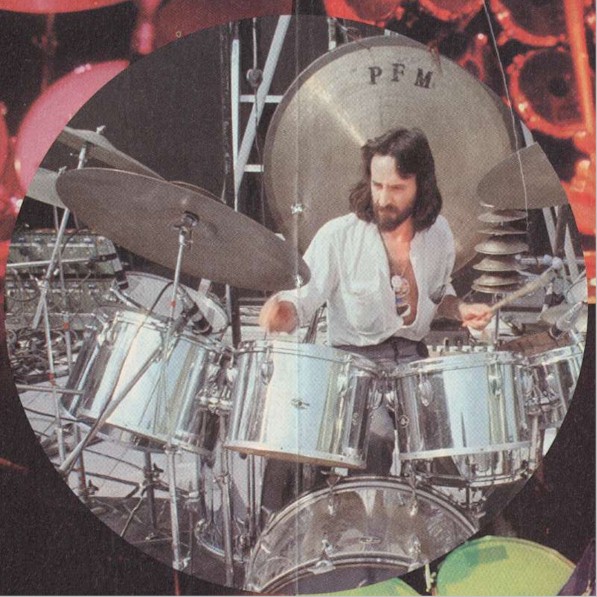 Di Cioccio:-Jeg dasker
den første som hinter til Nick Mason i 'Live at Pompeii!