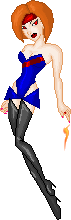 My Super Hero, Red Slash. Isn't she cool? 