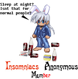 Noctournal rabbit at Insomniacs Annonymous