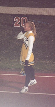 Erica at a football game........Go CAPE!!!