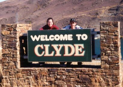Jonathan and I at the Clyde Dam