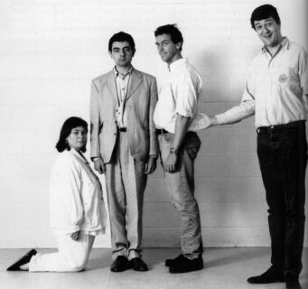 Dawn French, Rowan Atkinson, Hugh Laurie and Stephen Fry