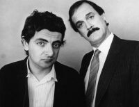 Rowan Atkinson and John Cleese